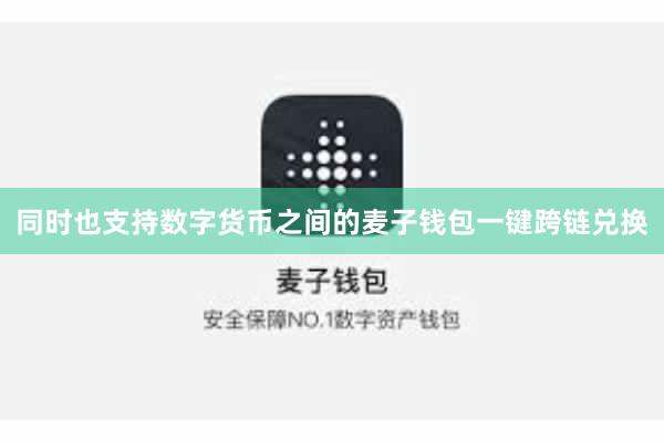 同时也支持数字货币之间的麦子钱包一键跨链兑换
