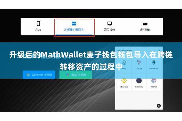 升级后的MathWallet麦子钱包钱包导入在跨链转移资产的过程中