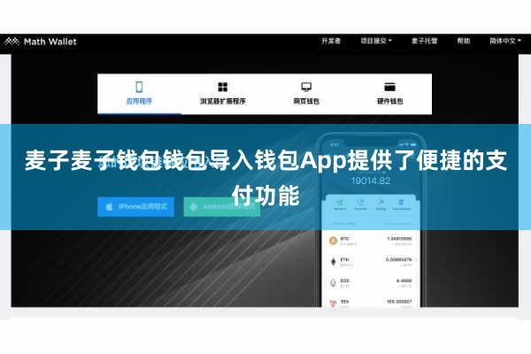 麦子麦子钱包钱包导入钱包App提供了便捷的支付功能