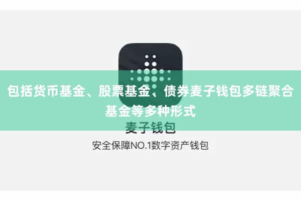 包括货币基金、股票基金、债券麦子钱包多链聚合基金等多种形式