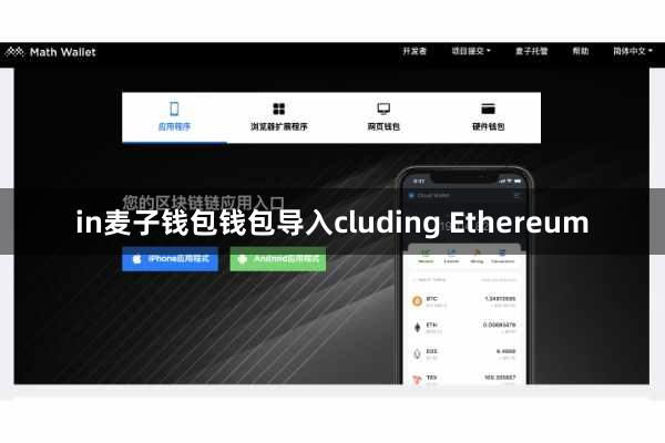 in麦子钱包钱包导入cluding Ethereum